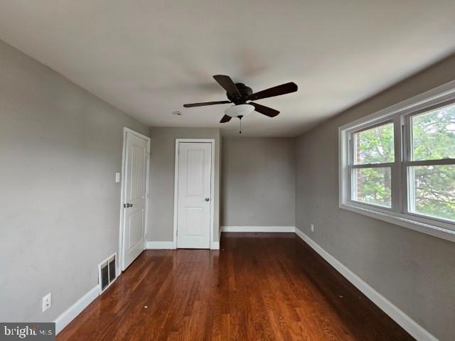 8400 Fayette St, Philadelphia, PA 19150 - unfurnished bedroom with wood finished floors and a ceiling fan