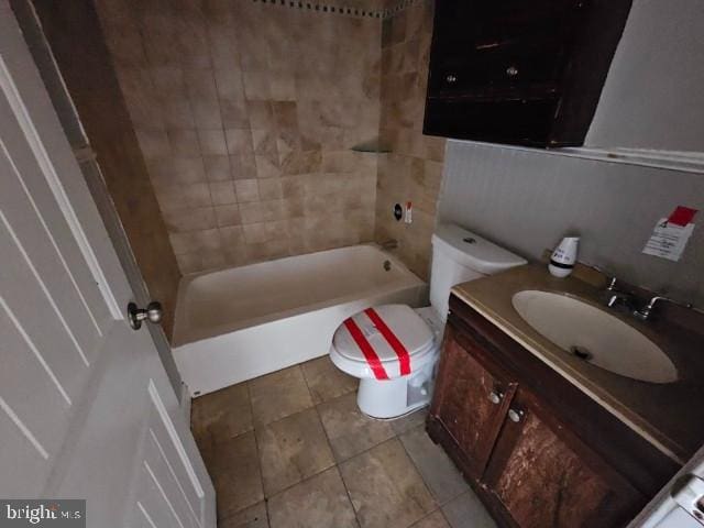 8400 Fayette St, Philadelphia, PA 19150 - bathroom with tile patterned flooring, bathtub / shower combination, and vanity