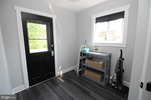 126 E Third St, Lansdale, PA 19446 - foyer entrance featuring dark wood-type flooring and plenty of natural light