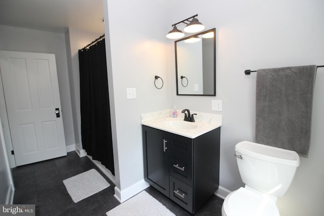 126 E Third St, Lansdale, PA 19446 - full bathroom featuring vanity, a shower with shower curtain, and tile patterned flooring