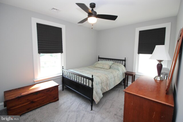 126 E Third St, Lansdale, PA 19446 - carpeted bedroom with ceiling fan and baseboards