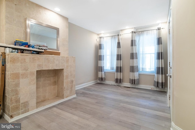 4136 Pennsgrove St, Philadelphia, PA 19104 - unfurnished living room with wood finished floors and recessed lighting