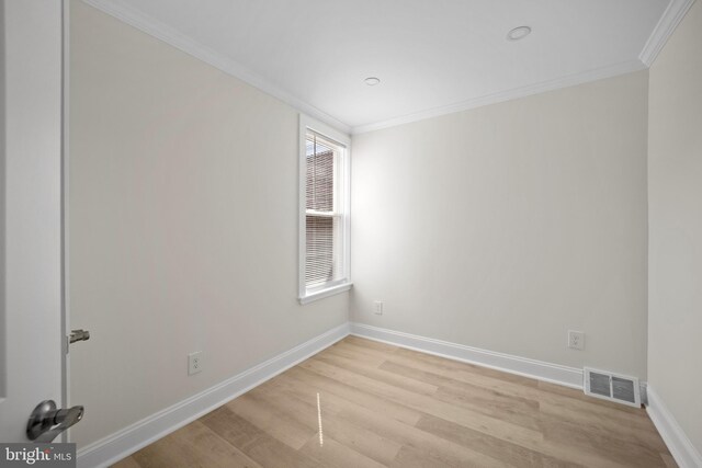 7726 Temple Rd, Philadelphia, PA 19150 - unfurnished room with ornamental molding and light wood-type flooring
