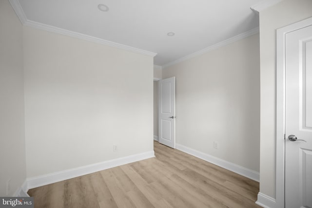 7726 Temple Rd, Philadelphia, PA 19150 - unfurnished bedroom featuring light wood-type flooring and ornamental molding