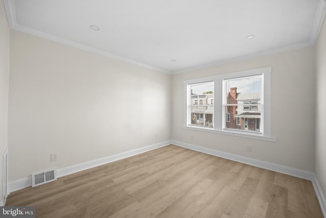 7726 Temple Rd, Philadelphia, PA 19150 - unfurnished room featuring wood finished floors, crown molding, and recessed lighting