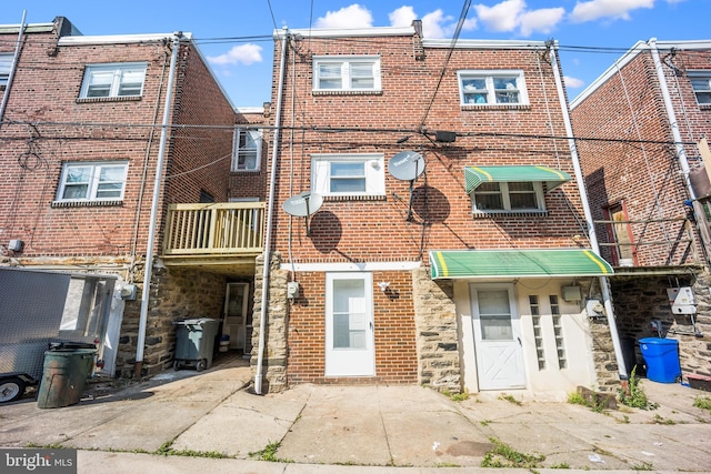 7726 Temple Rd, Philadelphia, PA 19150 - rear view of house with brick siding