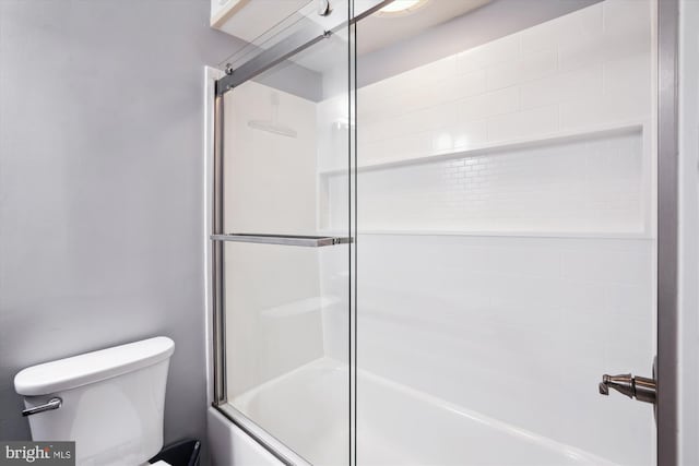 90 Scotts Cove Rd, Edgewater, MD 21037 - bathroom with toilet and combined bath / shower with glass door
