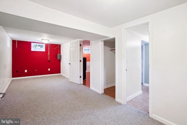 90 Scotts Cove Rd, Edgewater, MD 21037 - below grade area with carpet and baseboards