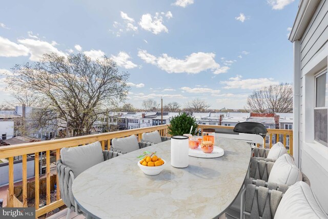 424 Taylor St NW Unit B, Washington, DC 20011 - deck featuring outdoor dining area