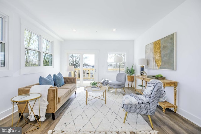 424 Taylor St NW Unit B, Washington, DC 20011 - living room with wood finished floors and recessed lighting