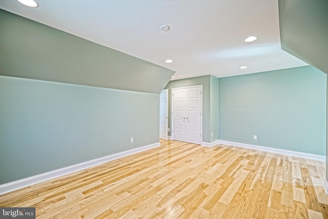 11454 Maull Rd, Lewes, DE 19958 - bonus room with recessed lighting, wood finished floors, and vaulted ceiling