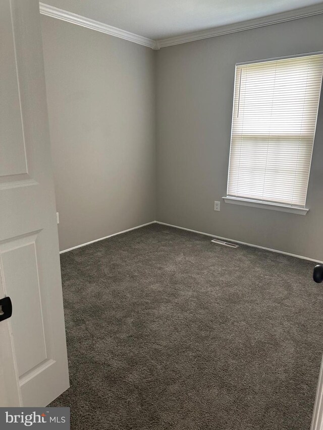 400 Calburn Ct, Bear, DE 19701 - spare room featuring crown molding and dark carpet