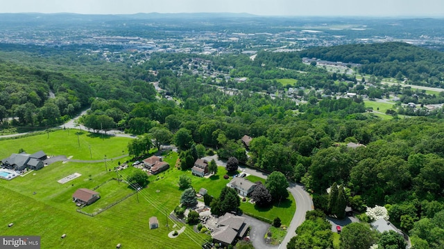 312 Skyline Dr, Reading, PA 19606 - aerial view of a heavily wooded area