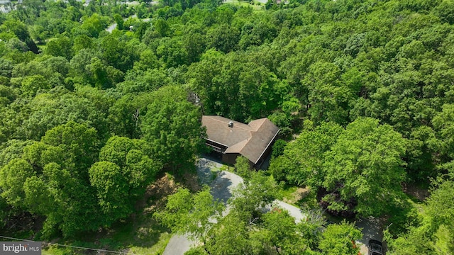 312 Skyline Dr, Reading, PA 19606 - aerial view of property's location featuring a heavily wooded area