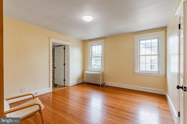 2416 Whitby Rd, Havertown, PA 19083 - spare room with radiator and light wood-style flooring