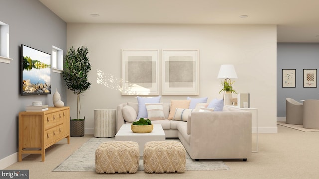 118 Stilly Way, Annapolis, MD 21403 - living area featuring carpet and baseboards