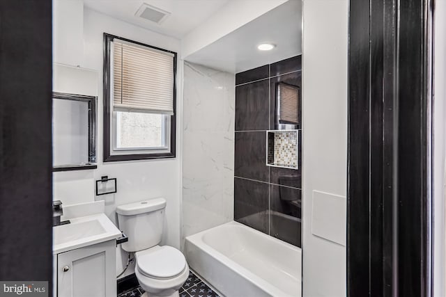 1820 Walbrook Ave, Baltimore, MD 21217 - full bathroom with vanity, tub / shower combination, and tile patterned floors