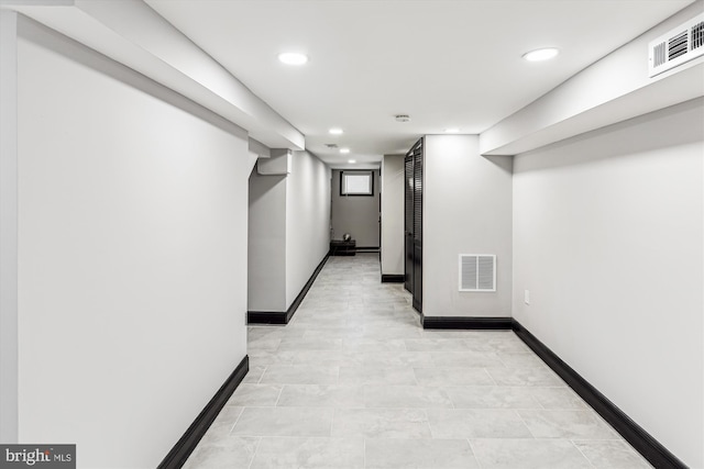 1820 Walbrook Ave, Baltimore, MD 21217 - below grade area with recessed lighting