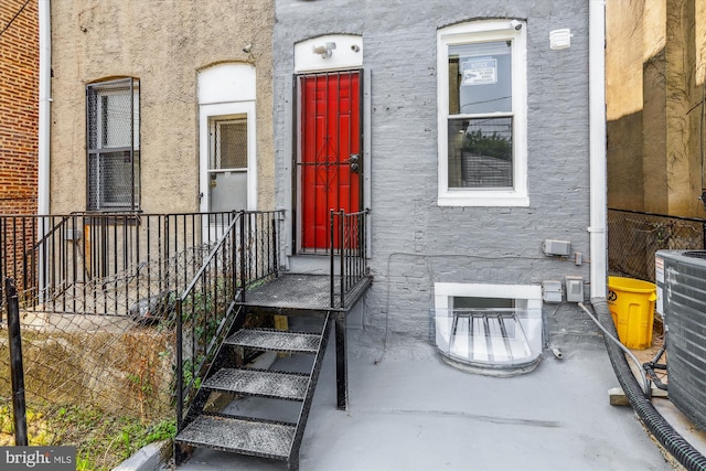 1820 Walbrook Ave, Baltimore, MD 21217 - doorway to property with stucco siding