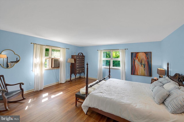 1304 Summit Dr, Bellefonte, PA 16823 - bedroom featuring cooling unit and wood finished floors