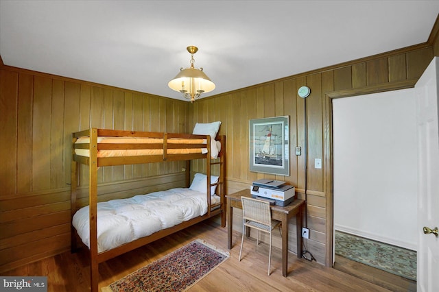 1304 Summit Dr, Bellefonte, PA 16823 - bedroom featuring wood finished floors and wood walls