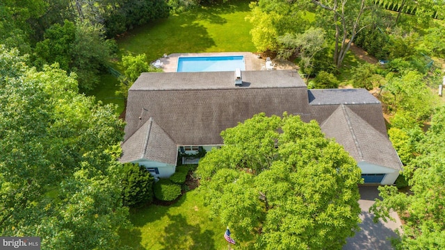 1304 Summit Dr, Bellefonte, PA 16823 - aerial view of property and surrounding area featuring a pool area