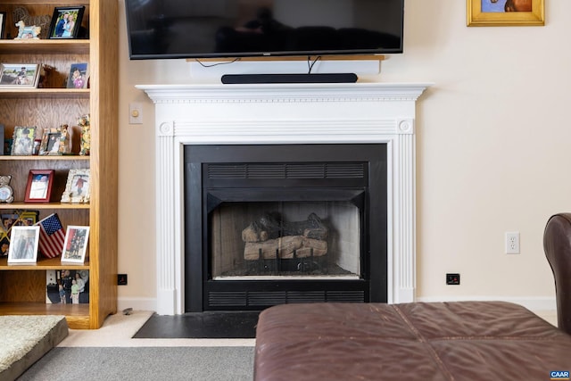 82 Peterson Pl, Fishersville, VA 22939 - detailed view of a fireplace with flush hearth