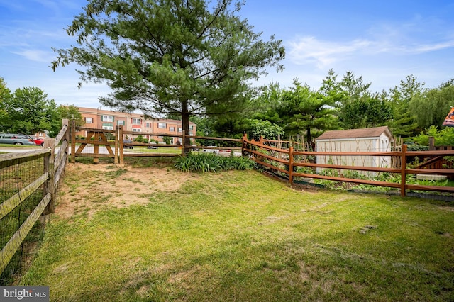 4 Beaver Pond Cir, Baltimore, MD 21234 - fenced backyard featuring a storage shed
