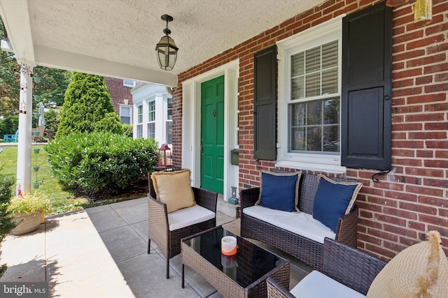 1417 Dorset Ln, Wynnewood, PA 19096 - covered porch featuring an outdoor hangout area