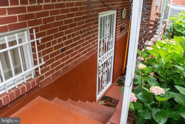 526 S Carlin Springs Rd, Arlington, VA 22204 - doorway to property featuring brick siding