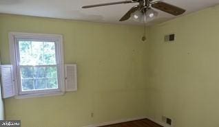 1219 Piney Hill Rd, Monkton, MD 21111 - spare room featuring ceiling fan