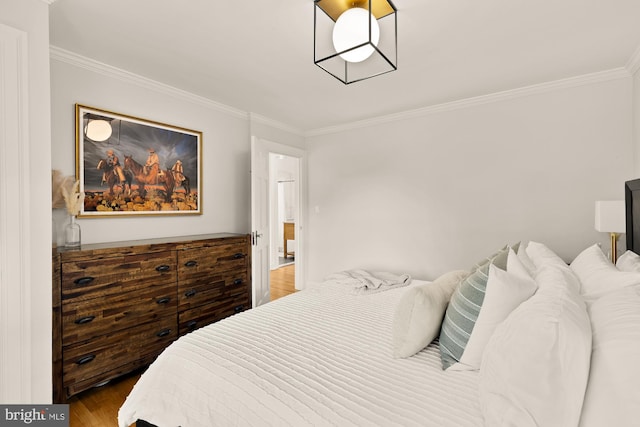 110 E Nelson Ave, Alexandria, VA 22301 - bedroom featuring ornamental molding and wood finished floors