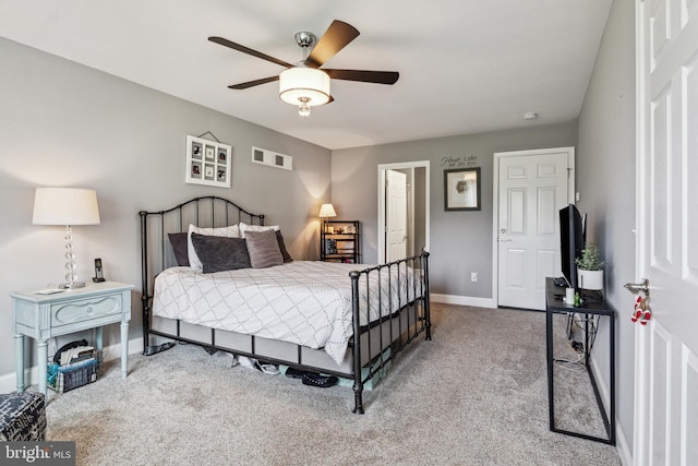 211 Hauer Ter, Spring Grove, PA 17362 - carpeted bedroom with baseboards and a ceiling fan