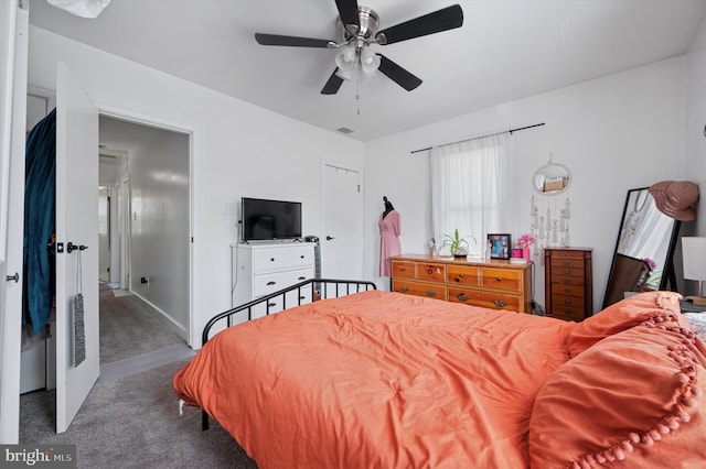 325 Beecher Ave, Cheltenham, PA 19012 - carpeted bedroom featuring ceiling fan and baseboards
