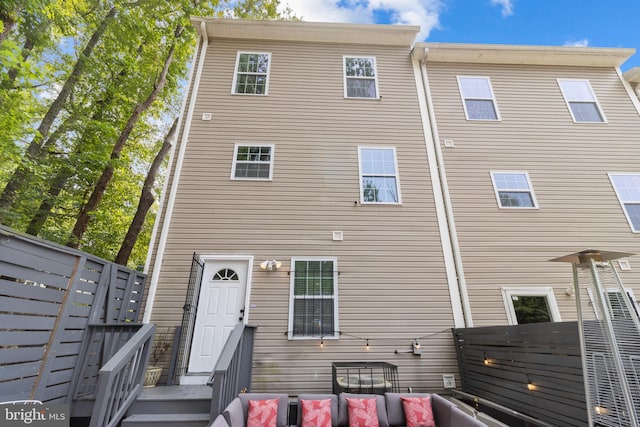1778 W St SE, Washington, DC 20020 - back of property with an outdoor living space