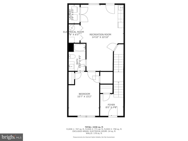 1778 W St SE, Washington, DC 20020 - view of home floor plan
