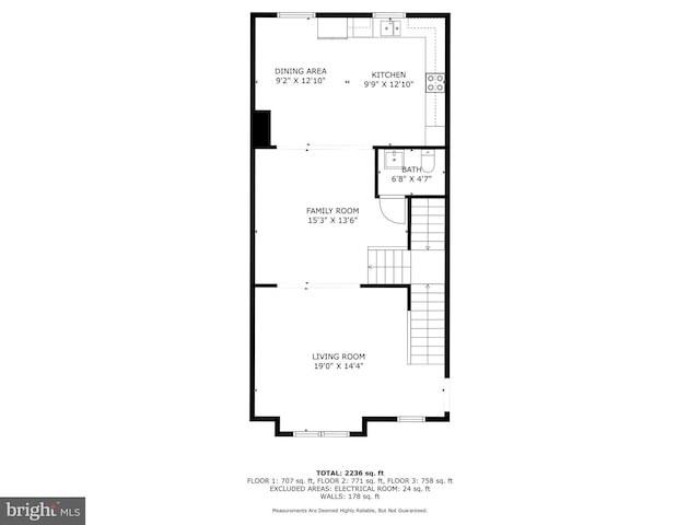 1778 W St SE, Washington, DC 20020 - view of property floor plan