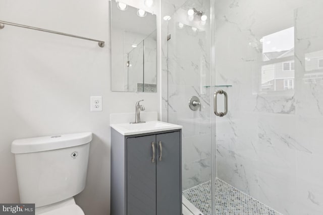 6087 8th Pl N, Arlington, VA 22205 - full bath with a marble finish shower and vanity