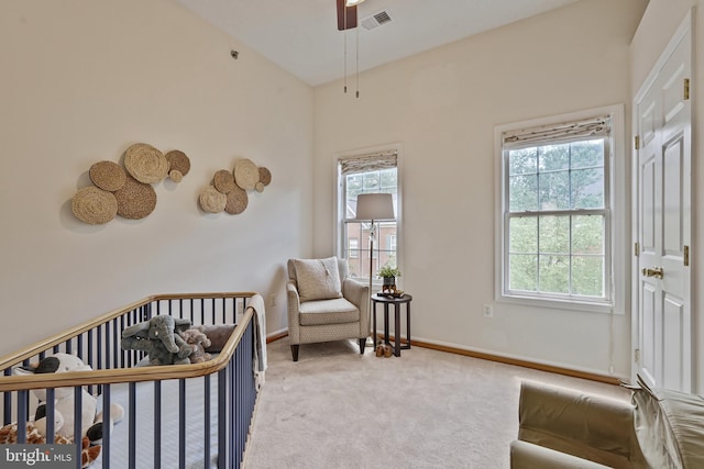 440 Clayton Ln, Alexandria, VA 22304 - bedroom with a crib and light carpet