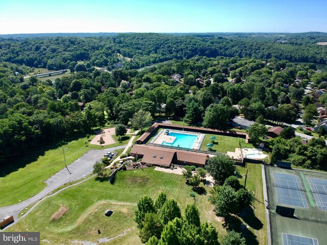 10804 Glade Ct N, New Market, MD 21774 - bird's eye view of a forest