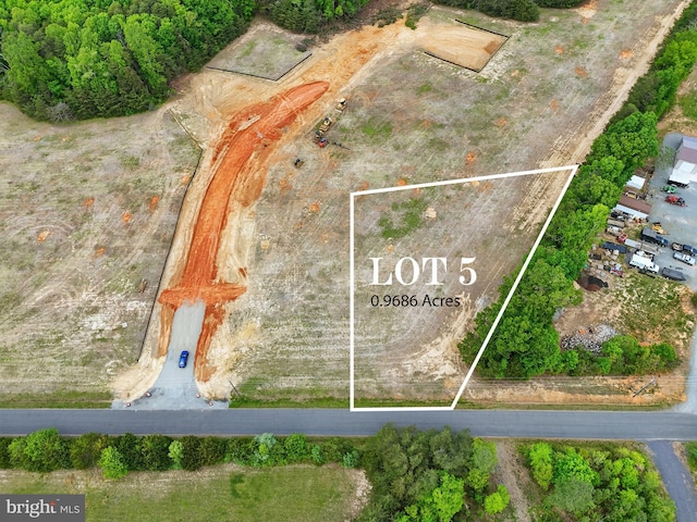 LOT5 Richards Ferry Rd, Richardsville, VA 22736 - aerial overview of property's location with property parcel outlined