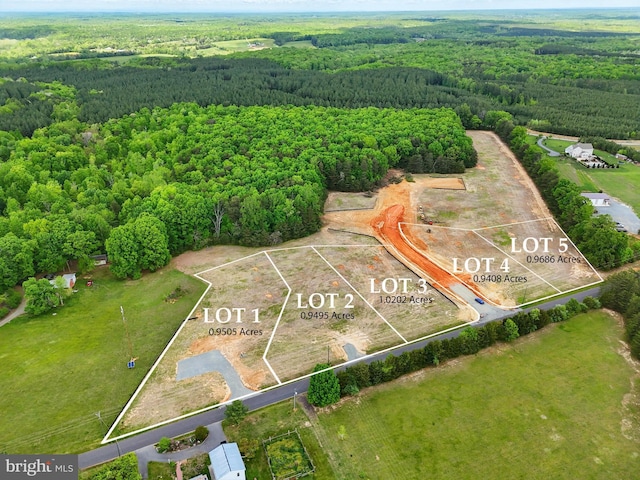 LOT5 Richards Ferry Rd, Richardsville, VA 22736 - view of property location with a heavily wooded area and property boundaries highlighted