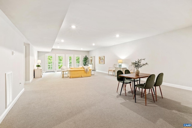312 Avondale Ln, Crozet, VA 22932 - dining room featuring light carpet and recessed lighting