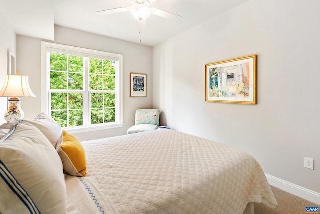 312 Avondale Ln, Crozet, VA 22932 - carpeted bedroom with baseboards and ceiling fan