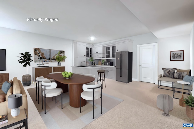 312 Avondale Ln, Crozet, VA 22932 - dining room featuring light colored carpet and recessed lighting