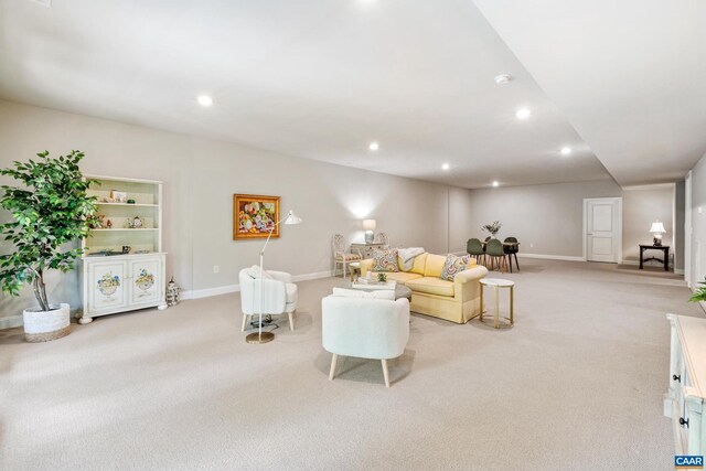 312 Avondale Ln, Crozet, VA 22932 - living area with light carpet and recessed lighting