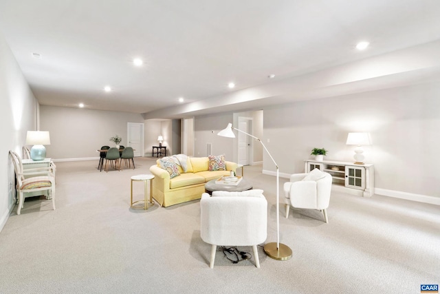 312 Avondale Ln, Crozet, VA 22932 - living area featuring light colored carpet and recessed lighting