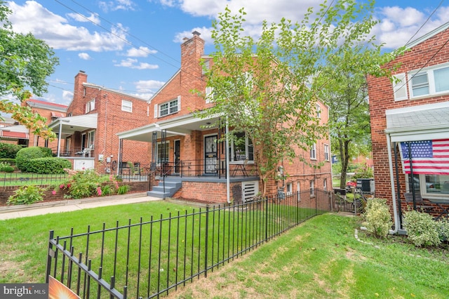 421 Jefferson St NE, Washington, DC 20011 - view of front of home with brick siding and covered porch