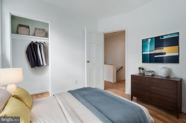 421 Jefferson St NE, Washington, DC 20011 - bedroom with wood finished floors and a closet