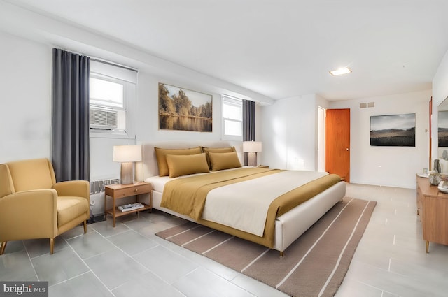 421 Jefferson St NE, Washington, DC 20011 - bedroom featuring cooling unit and light tile patterned flooring